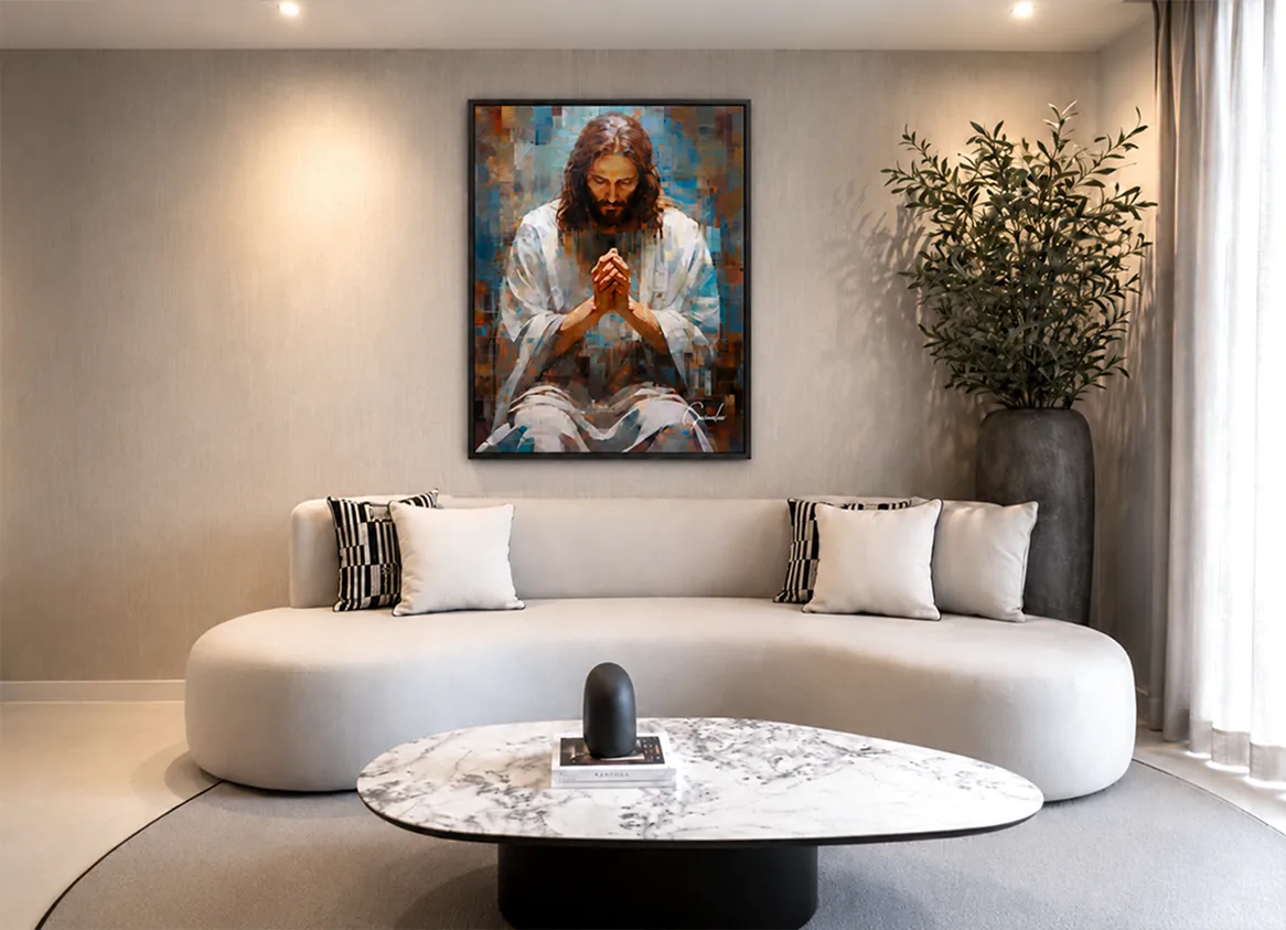 Sala de estar — com o quadro