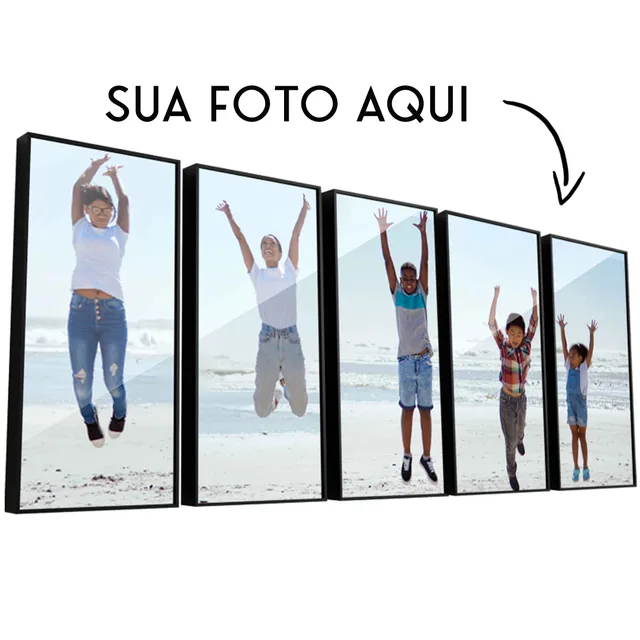 Quadro Personalizado - 5 Peças Iguais - Sem categoria | QuadrosDecorativos.com
