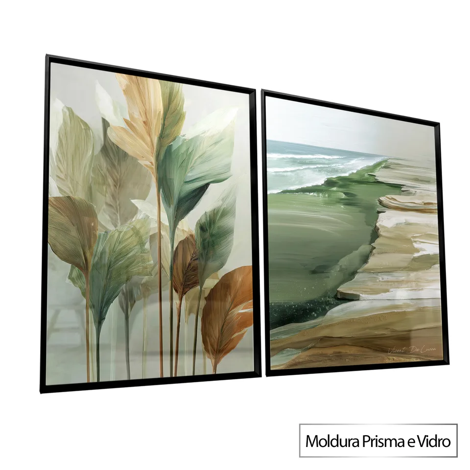 Quadro Refúgio Natural 2 Peças