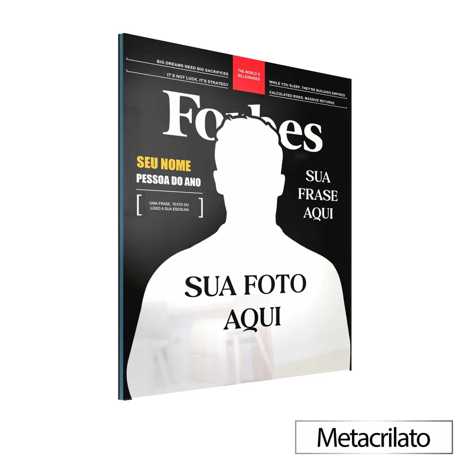 Quadro Capa Forbes Personalizado