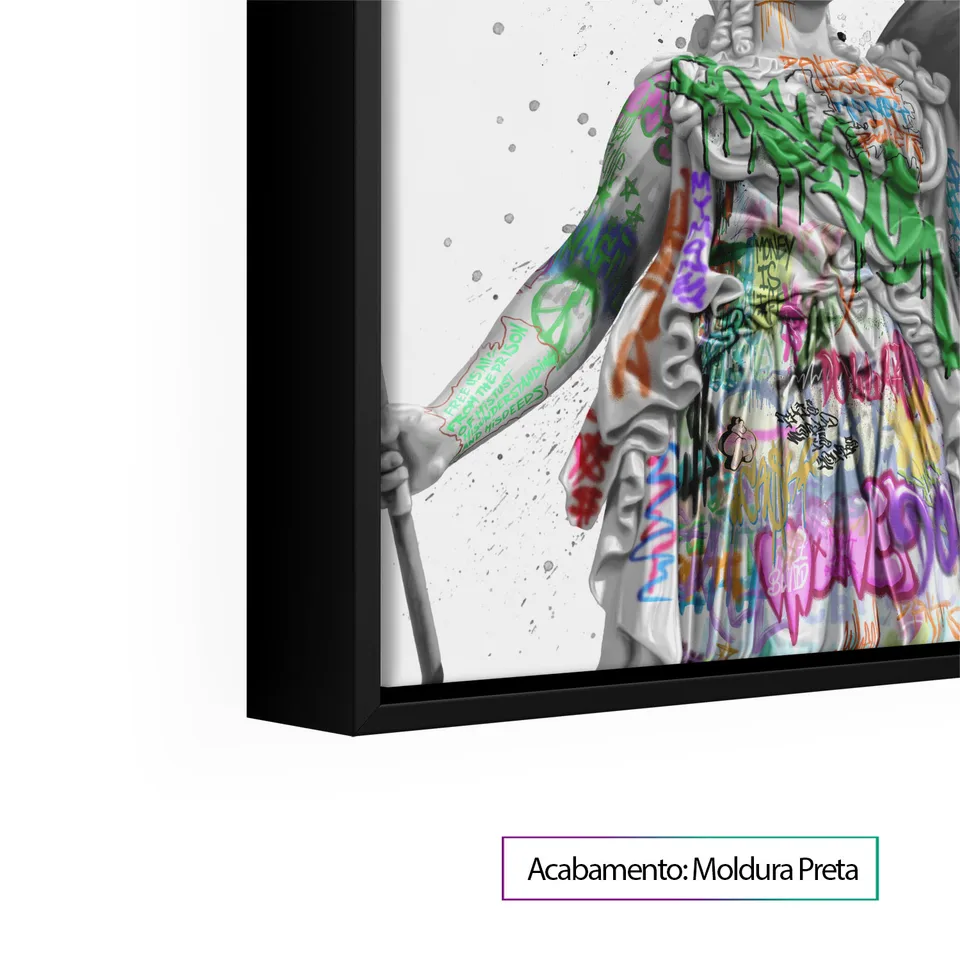Quadros decorativos Deusa Athena Grafite CRAIG