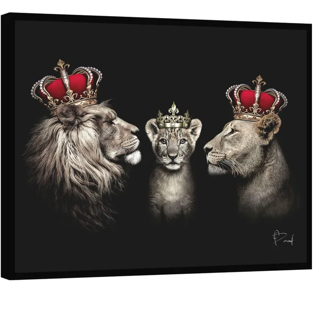 Quadro Realeza do Leão Horizontal