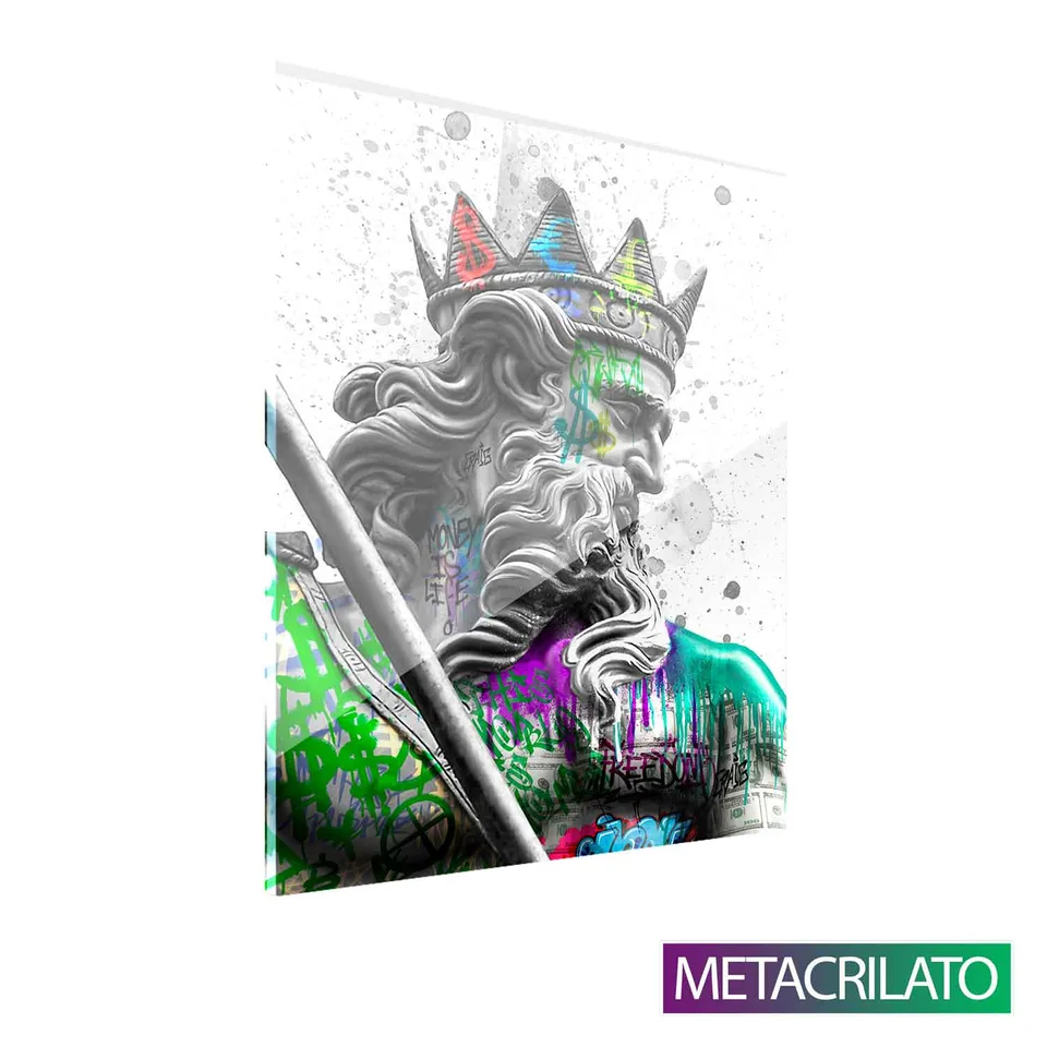 Quadro decorativo Poseidon Grafite Craig