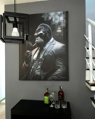 Quadro O Gorila Gângster na casa de Kawan Diniz