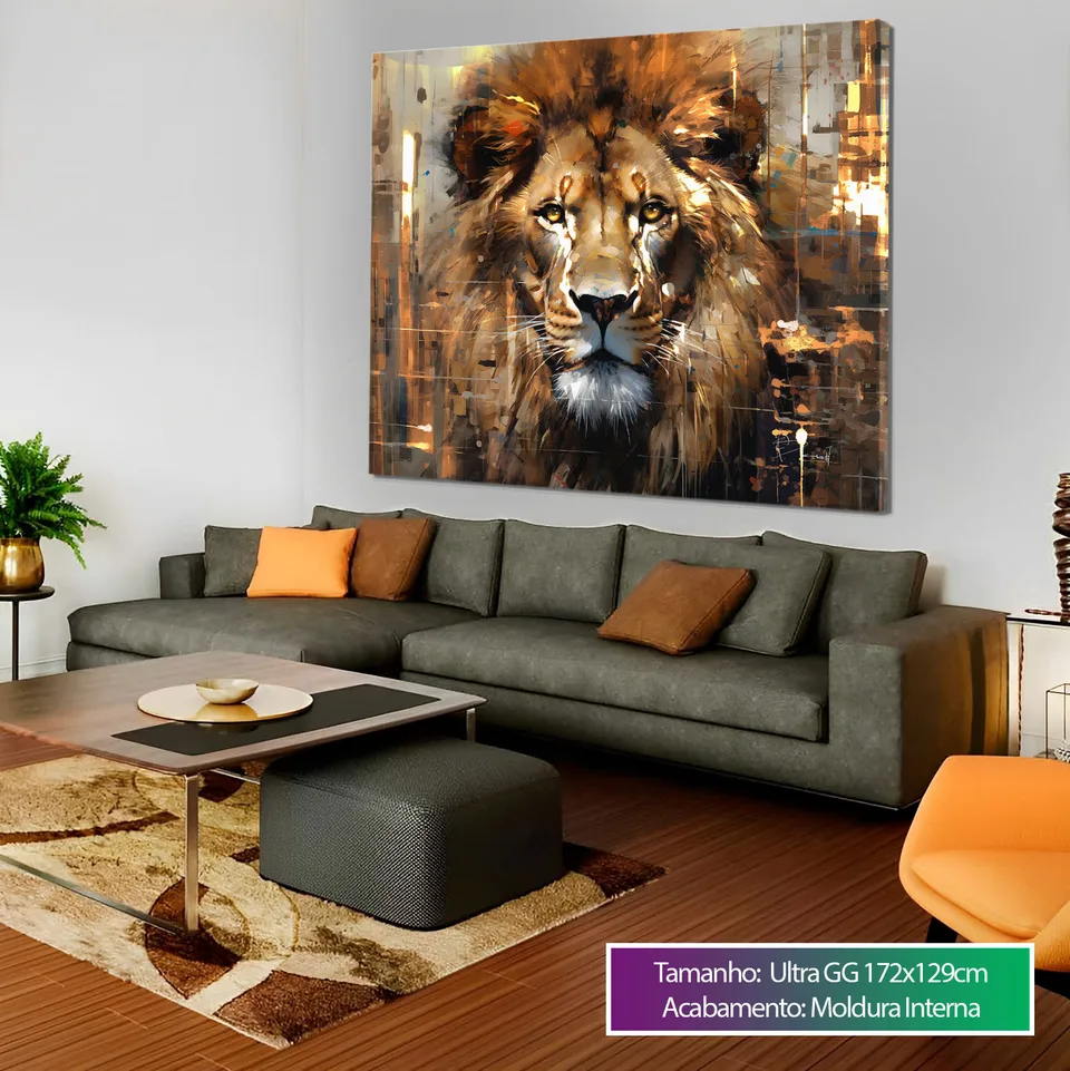 Quadro Leão Strati D'Arte — foto 6