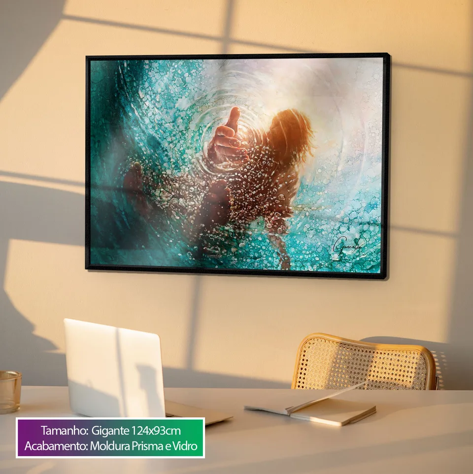 Quadro Crê no Senhor Jesus Cristo e serás salvo — foto 4