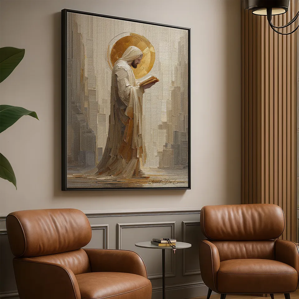 quadro a sabedoria divina - canto de leitura vicent de lucca