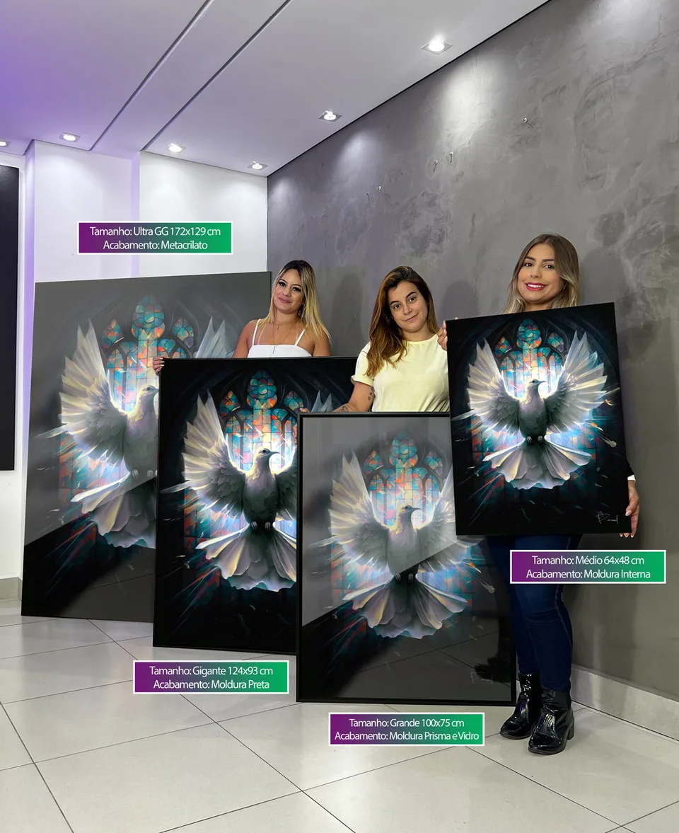 Quadro decorativo Pomba Sagrada