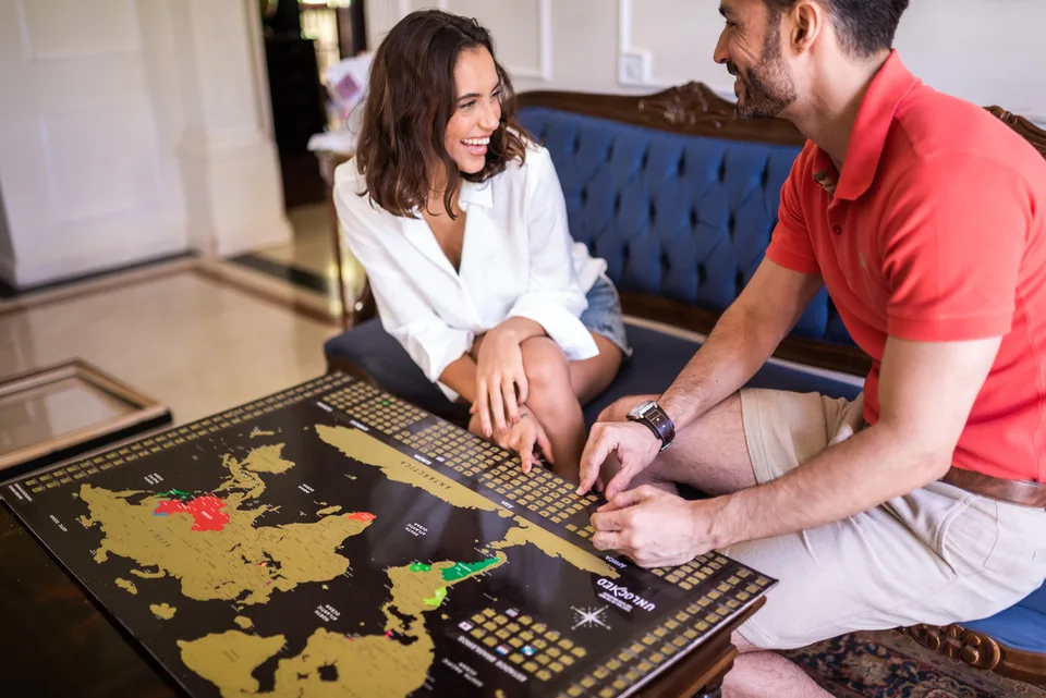 Quadro Mapa Mundi de Raspar Unlocked, de Unlocked — foto 17