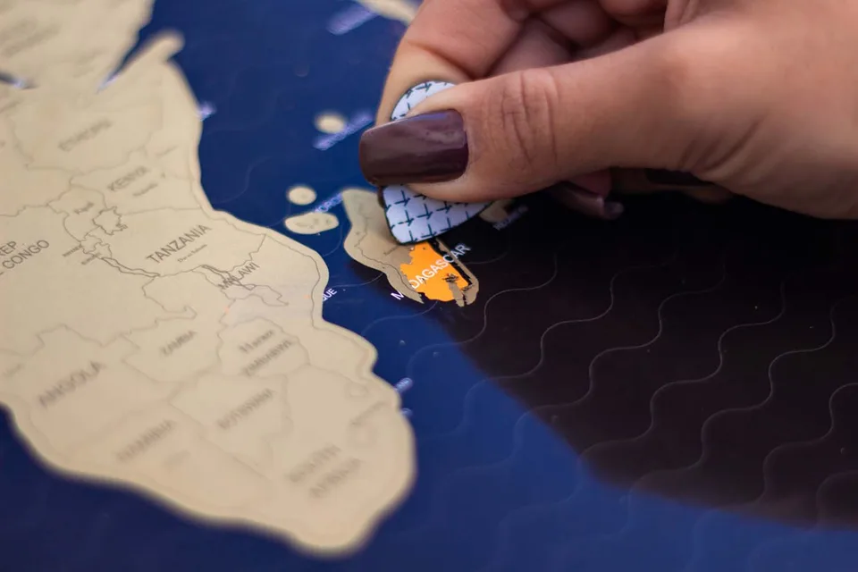 Quadro Mapa Mundi de Raspar Unlocked, de Unlocked — foto 13