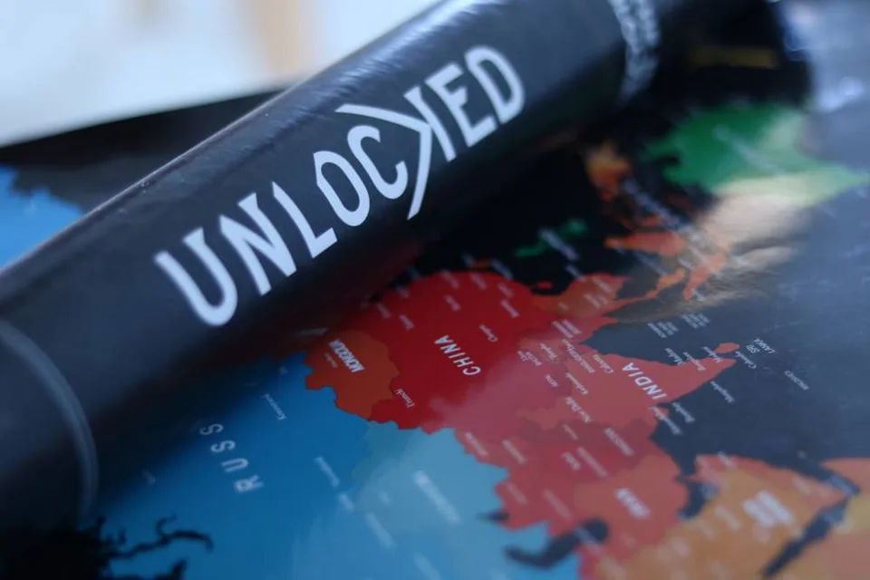 Quadro Mapa Mundi de Raspar Unlocked, de Unlocked — foto 8
