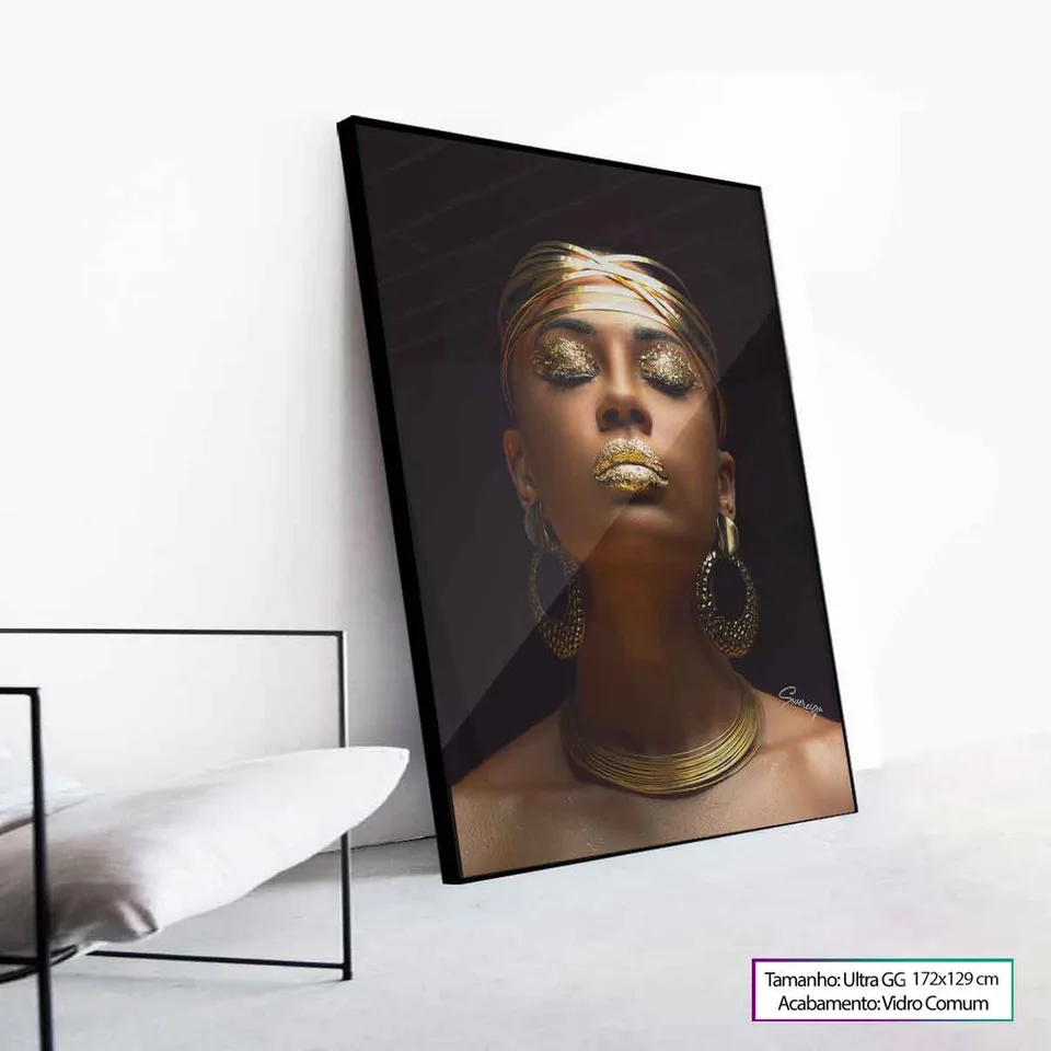Quadro decorativo Africana Luxo