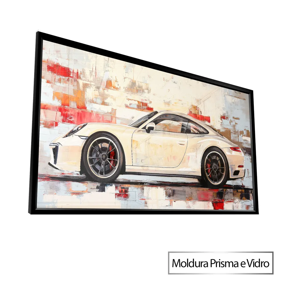 7092 Quadro Porsche Marfim (2)