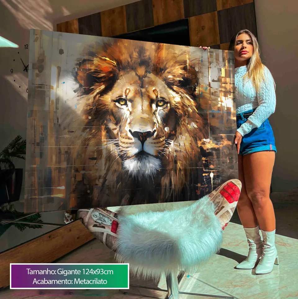 Quadro Leão Strati D'Arte — foto 5