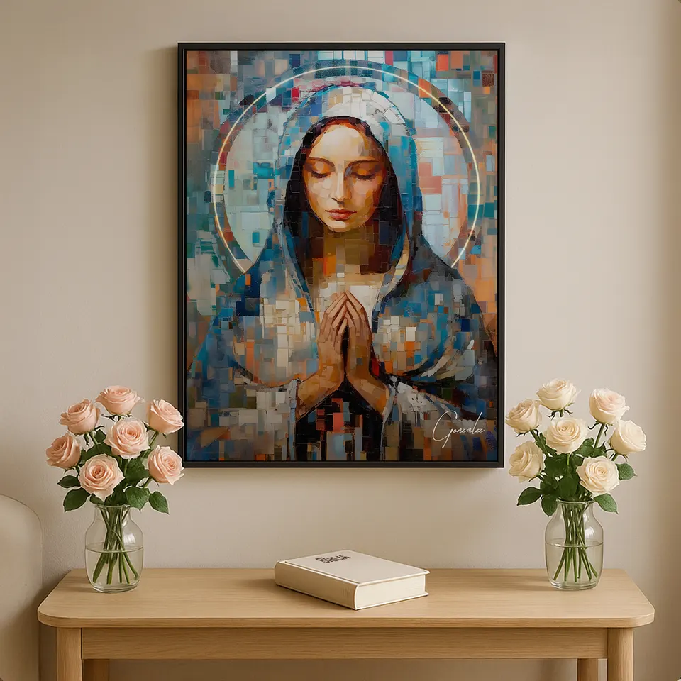 Quadro Virgem Maria Grid Art — foto 2
