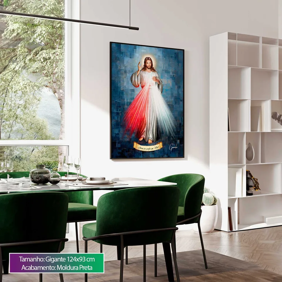 8985 Quadro Jesus Misericordioso Grid Art (8)