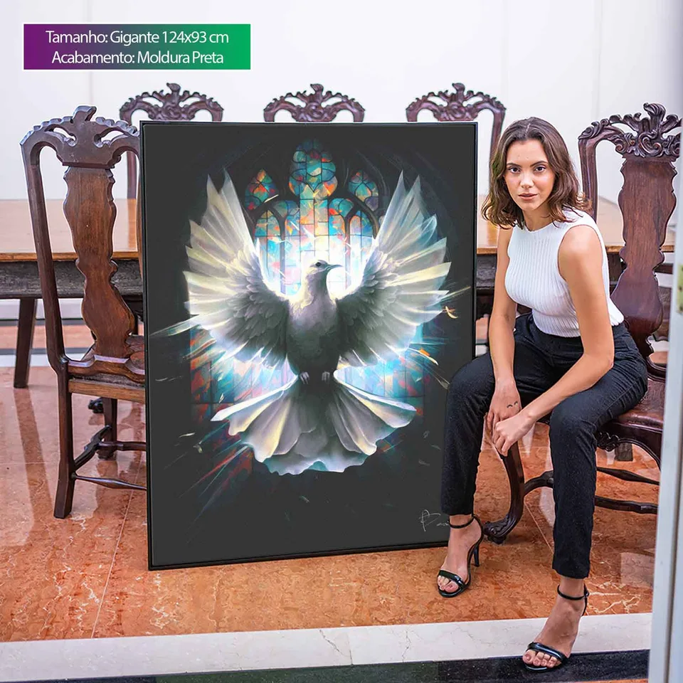 Quadro decorativo Pomba Sagrada