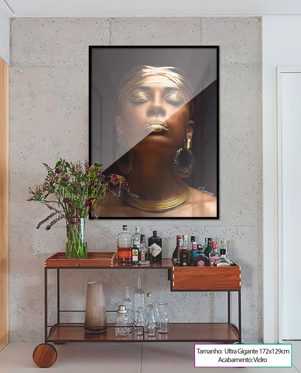 Quadro decorativo Africana Luxo