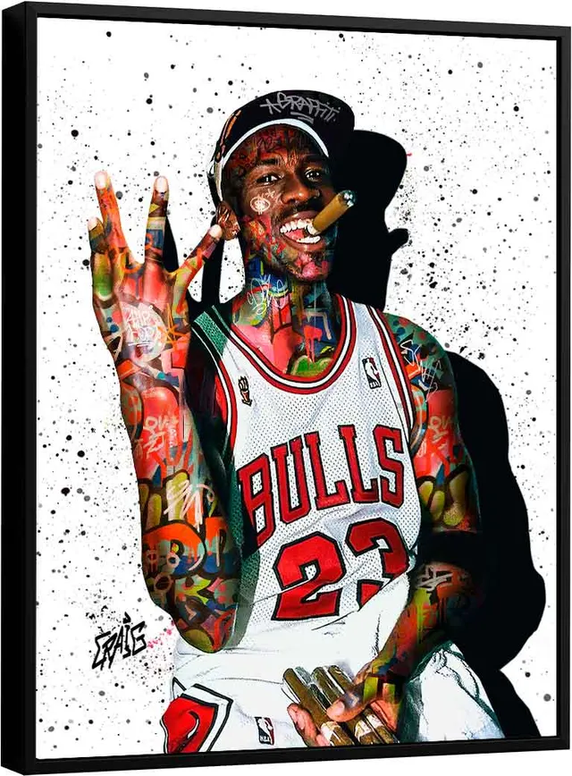 Quadro Estilo Jordan Grafite CRAIG - Artista CRAIG | QuadrosDecorativos.com