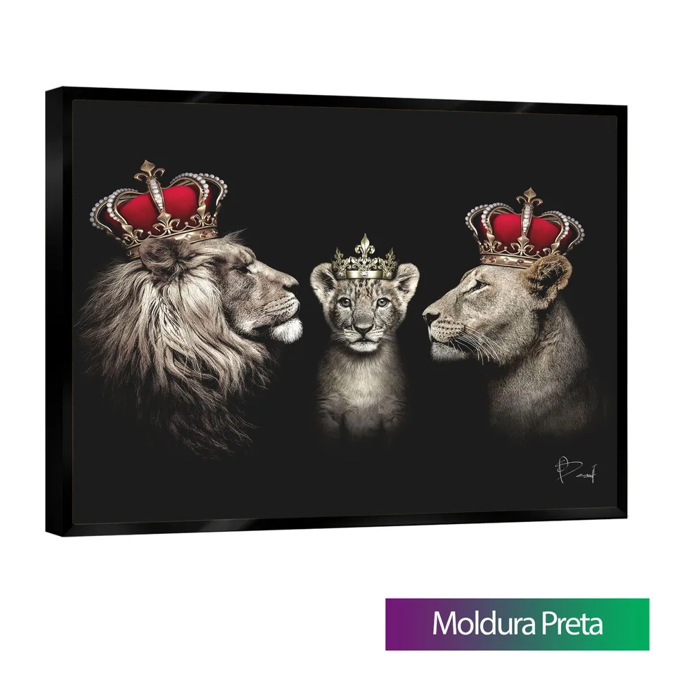 8191 Quadro Realeza do Leão Horizontal (3)