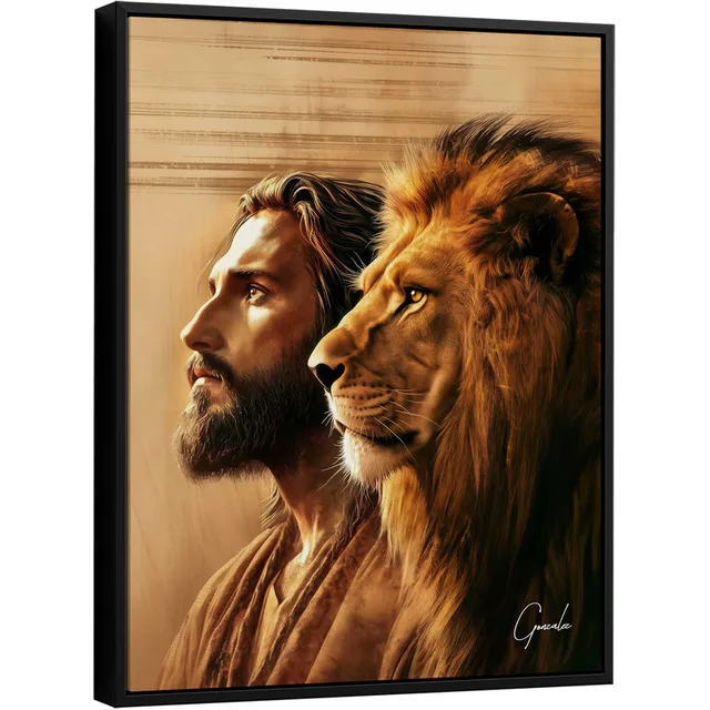 Quadro A Conexão de Cristo e do Leão de Judá - Escritório de Contabilidade | QuadrosDecorativos.com
