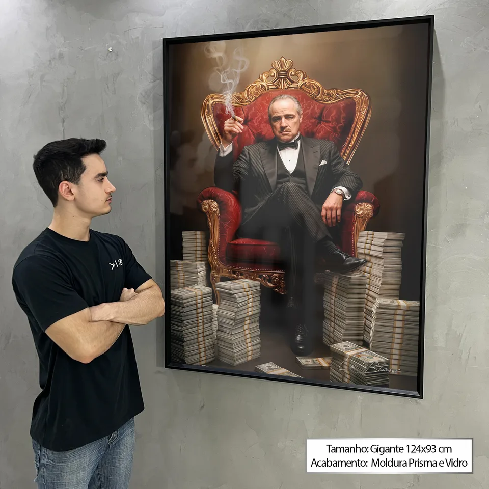 7166 Quadro Poderoso Chefão no Trono do Poder (11)