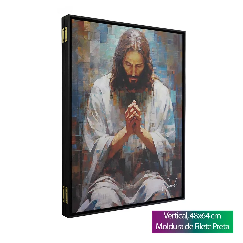 Quadro Para Esconder Caixa de Luz - Jesus Grid Art