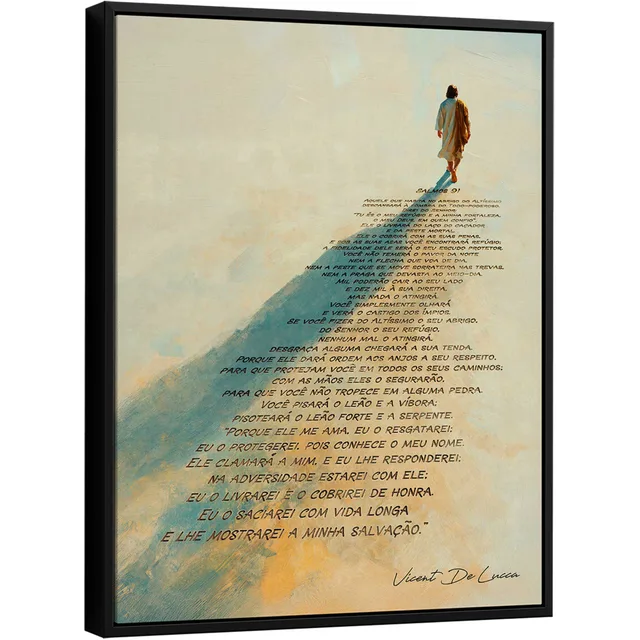 Quadro Jesus e o Caminho Sagrado - Quadros de Motivação | QuadrosDecorativos.com