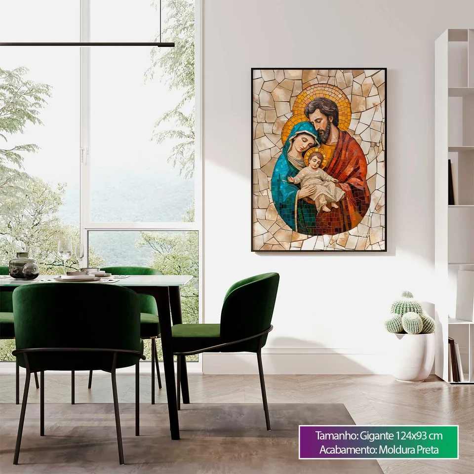 Quadro Sagrada Família Mosaico — foto 8