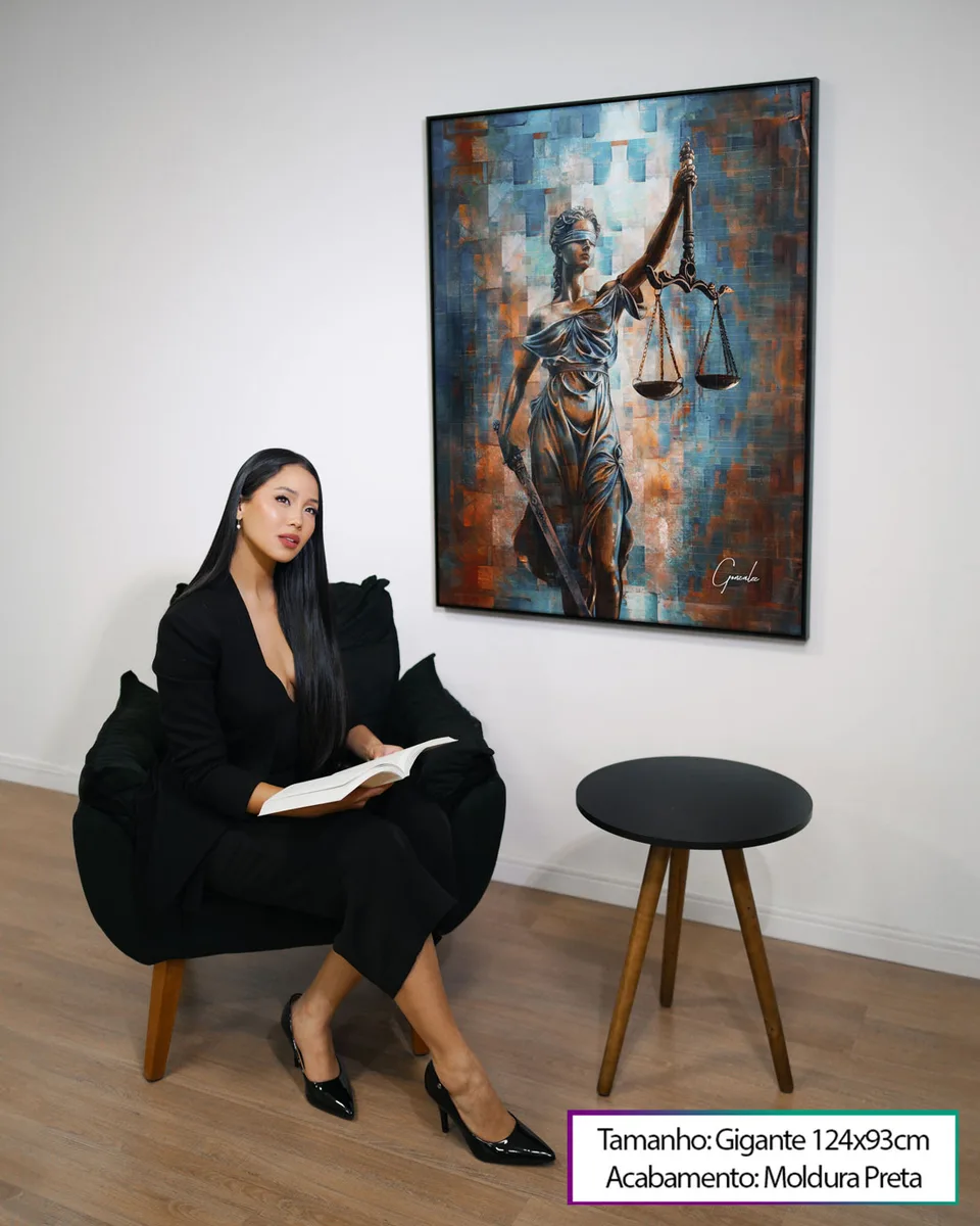 Quadro Deusa da Justiça Grid Art — foto 3
