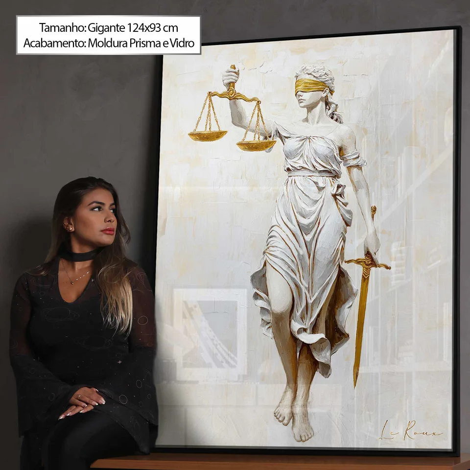 7056 Quadro Deusa da Justiça ClairArt ORIGINAL (9)