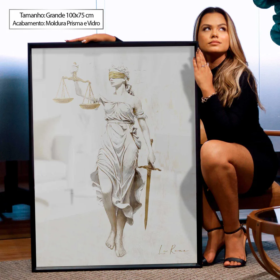 7056 Quadro Deusa da Justiça ClairArt ORIGINAL (7)