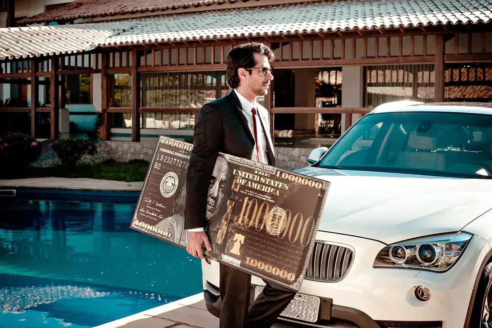 Quadro um milhão de dolares em tela