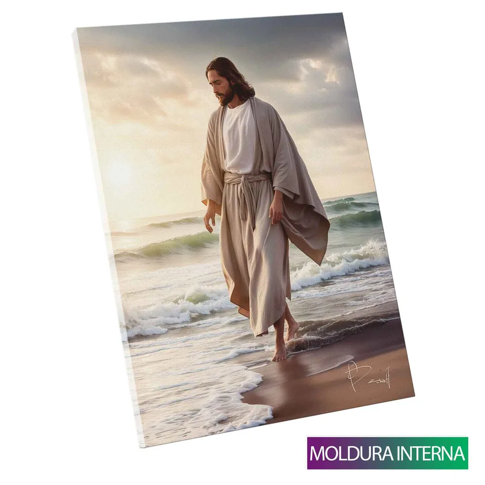 Quadro A Caminhada de Jesus — Moldura Interna, Médio 64x48