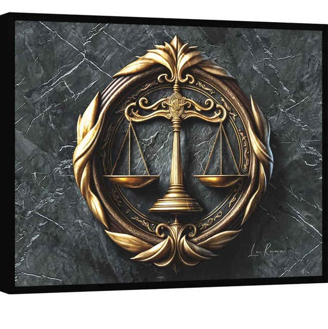Quadro Brasão do Direito - Escritório de Advocacia | QuadrosDecorativos.com