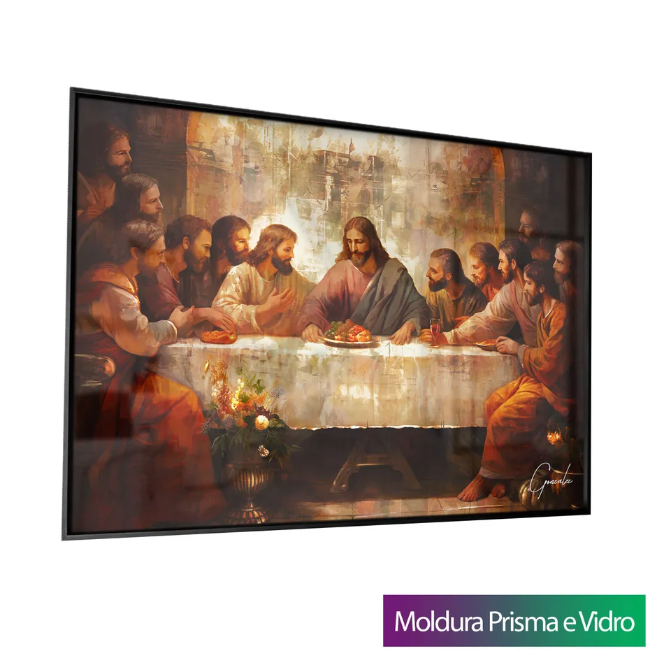 Quadro Santa Ceia Strati D'Arte — foto 12