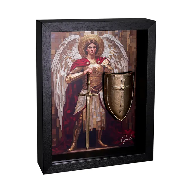 São Miguel Arcanjo Protetor - 3D Masterpiece | QuadrosDecorativos.com