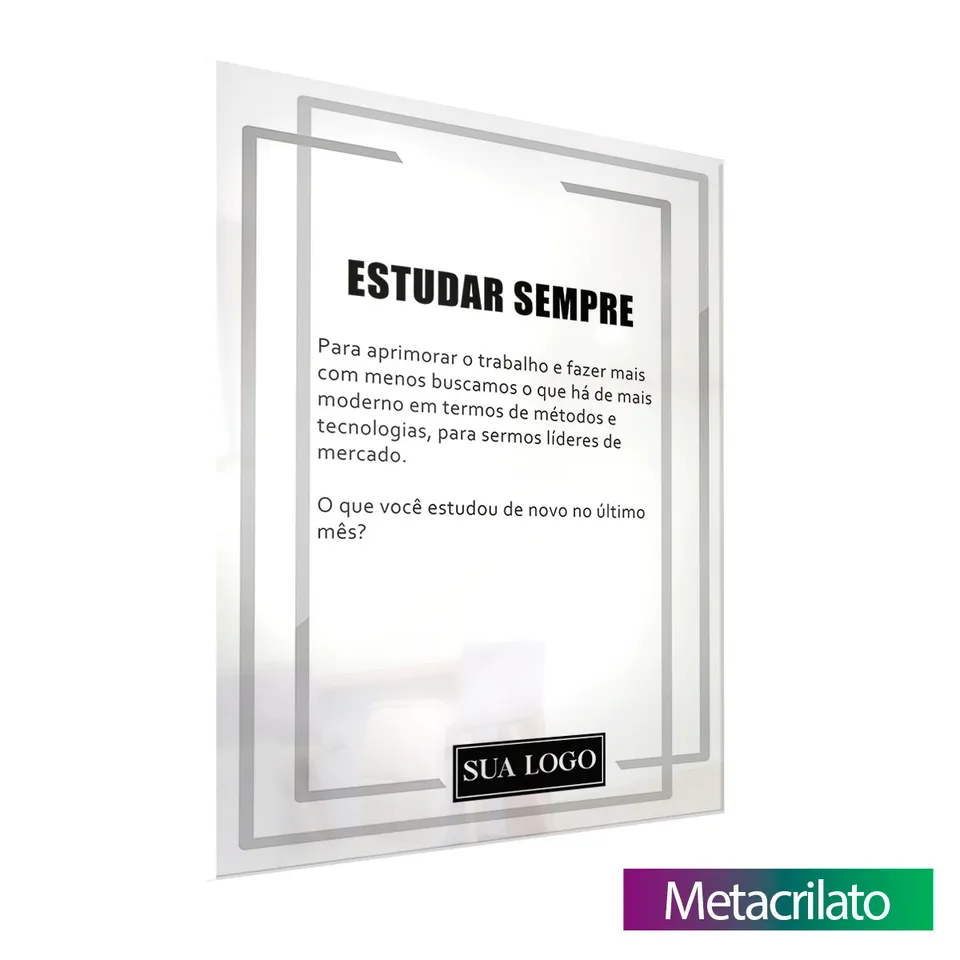 Quadro Cultura da Empresa - Estudar Sempre