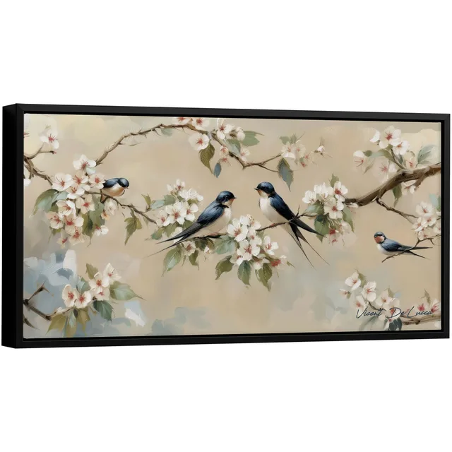 Quadro Encanto das Andorinhas - Quadros para Consultório | QuadrosDecorativos.com