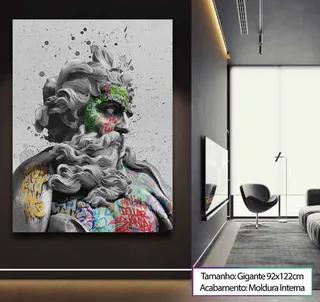 Quadro Zeus Grafite CRAIG
