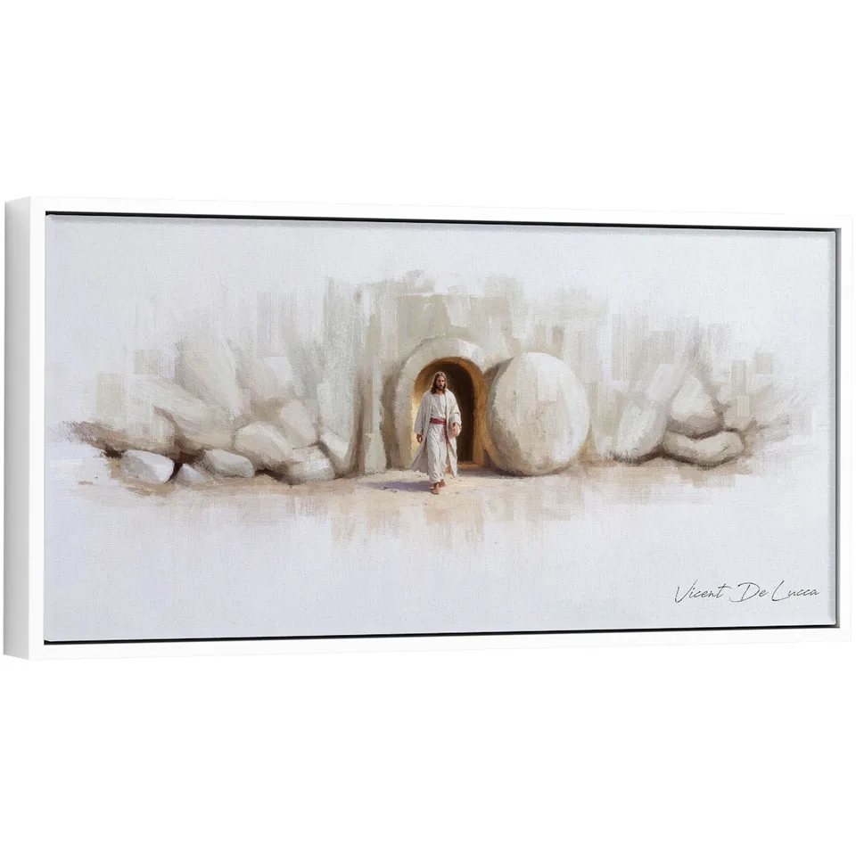Quadro O Renascimento de Cristo - Coleção minimalista