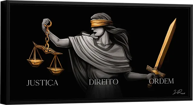 Quadro Justiça, Direito e Ordem - Escritório de Advocacia | QuadrosDecorativos.com