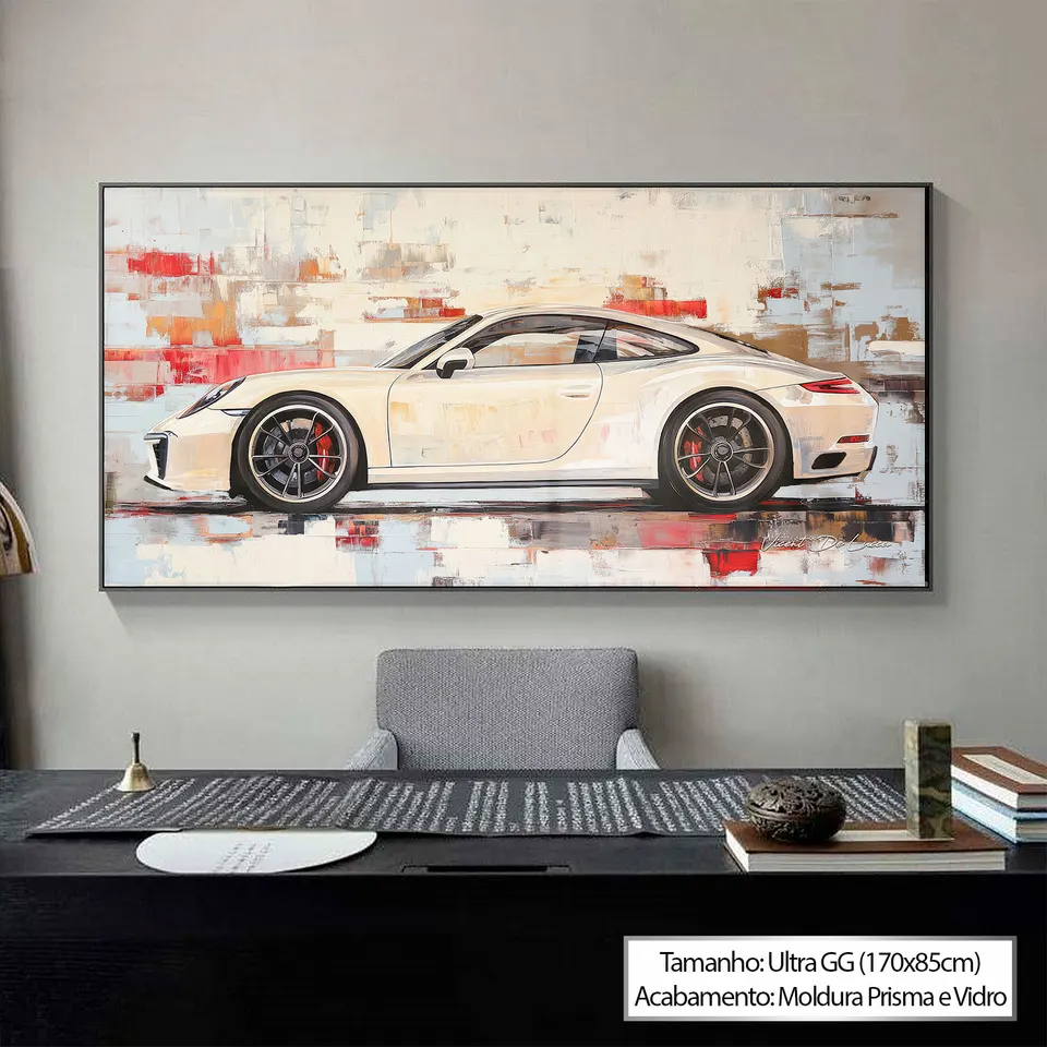 7092 Quadro Porsche Marfim (7)