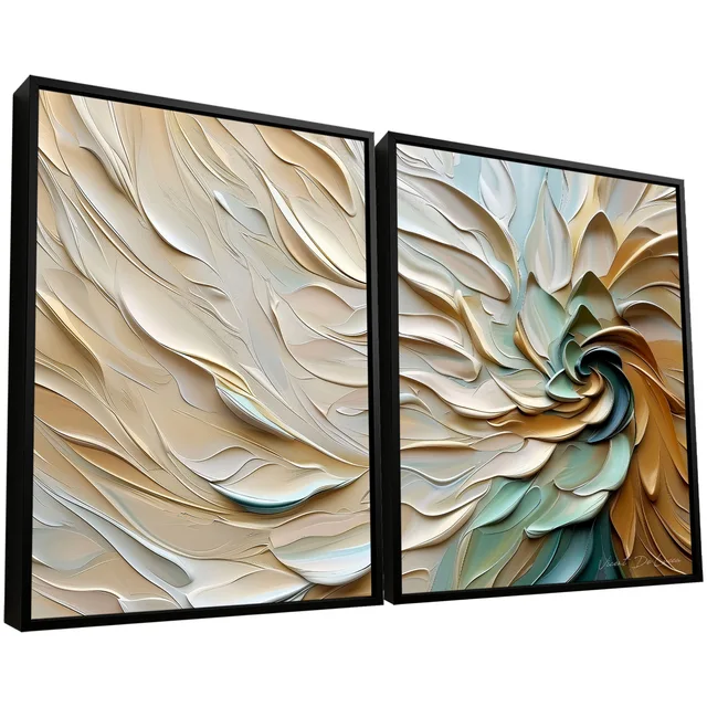 Quadro Fluxo em Flor - 2 Peças