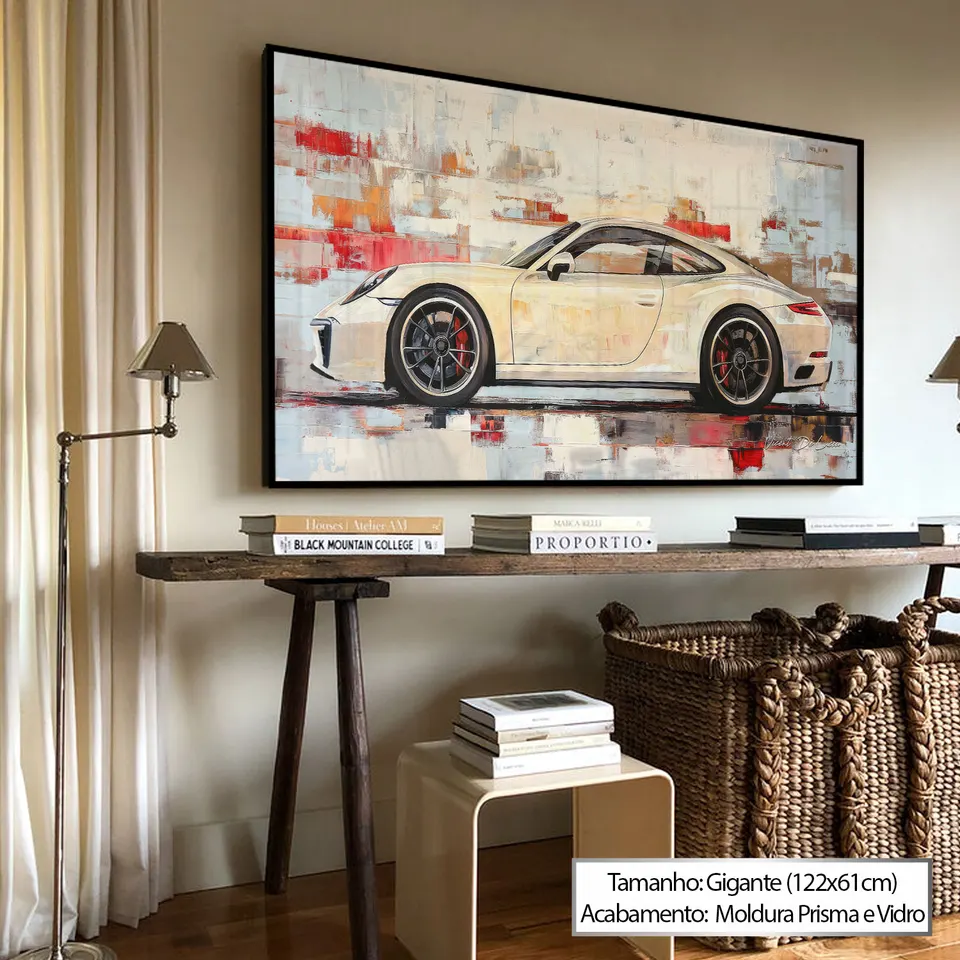 7092 Quadro Porsche Marfim (9)