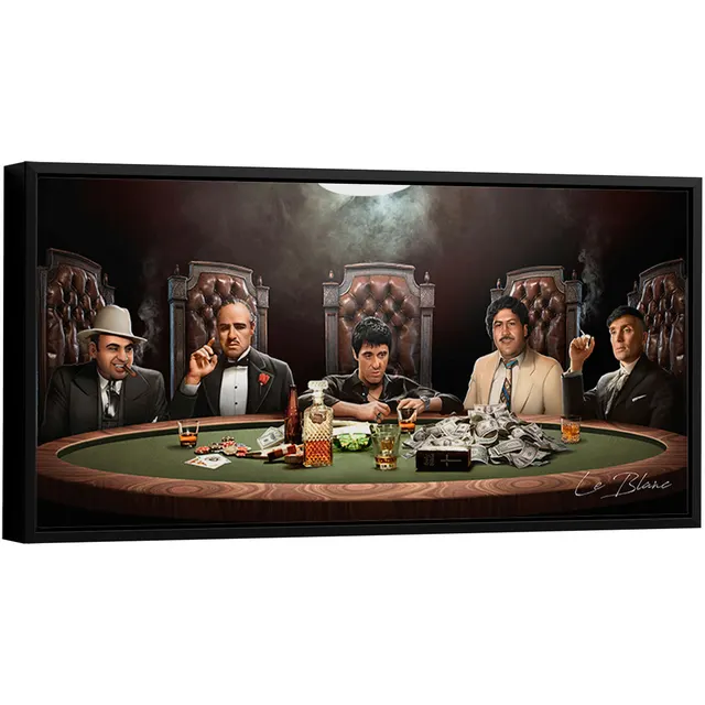 Quadro Mesa de Gângsters - Quadros Gangsters | QuadrosDecorativos.com