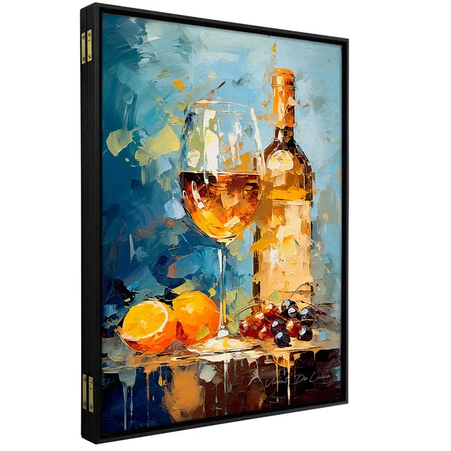 Quadro Para Esconder Caixa de Luz - Vinho Branco