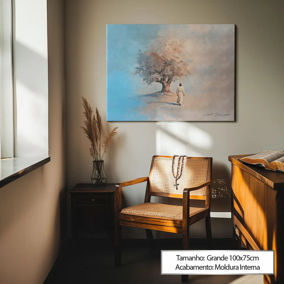 Quadro Jesus e a Árvore de Fé - Coleção Minimalista — foto 6