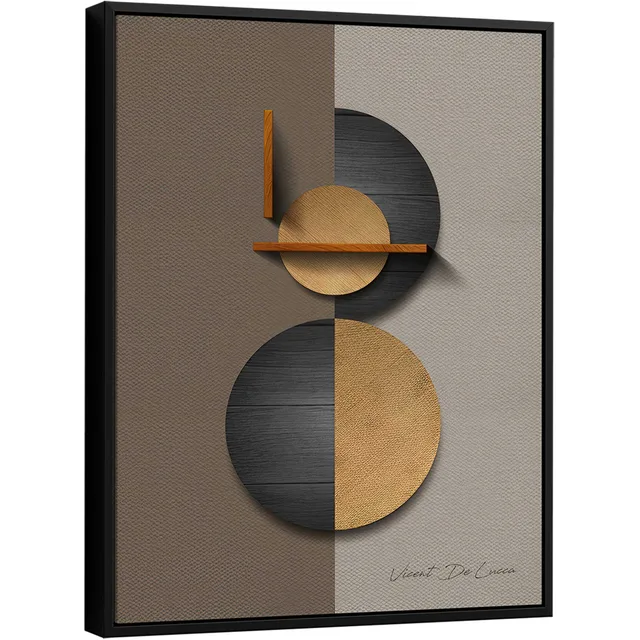 Quadro Abstrato Deviante - Coleção Amadeirado - Quadros Abstratos | QuadrosDecorativos.com