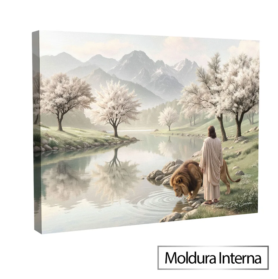 Quadro Jesus e o Leão de Judá - Coleção Minimalista — foto 11